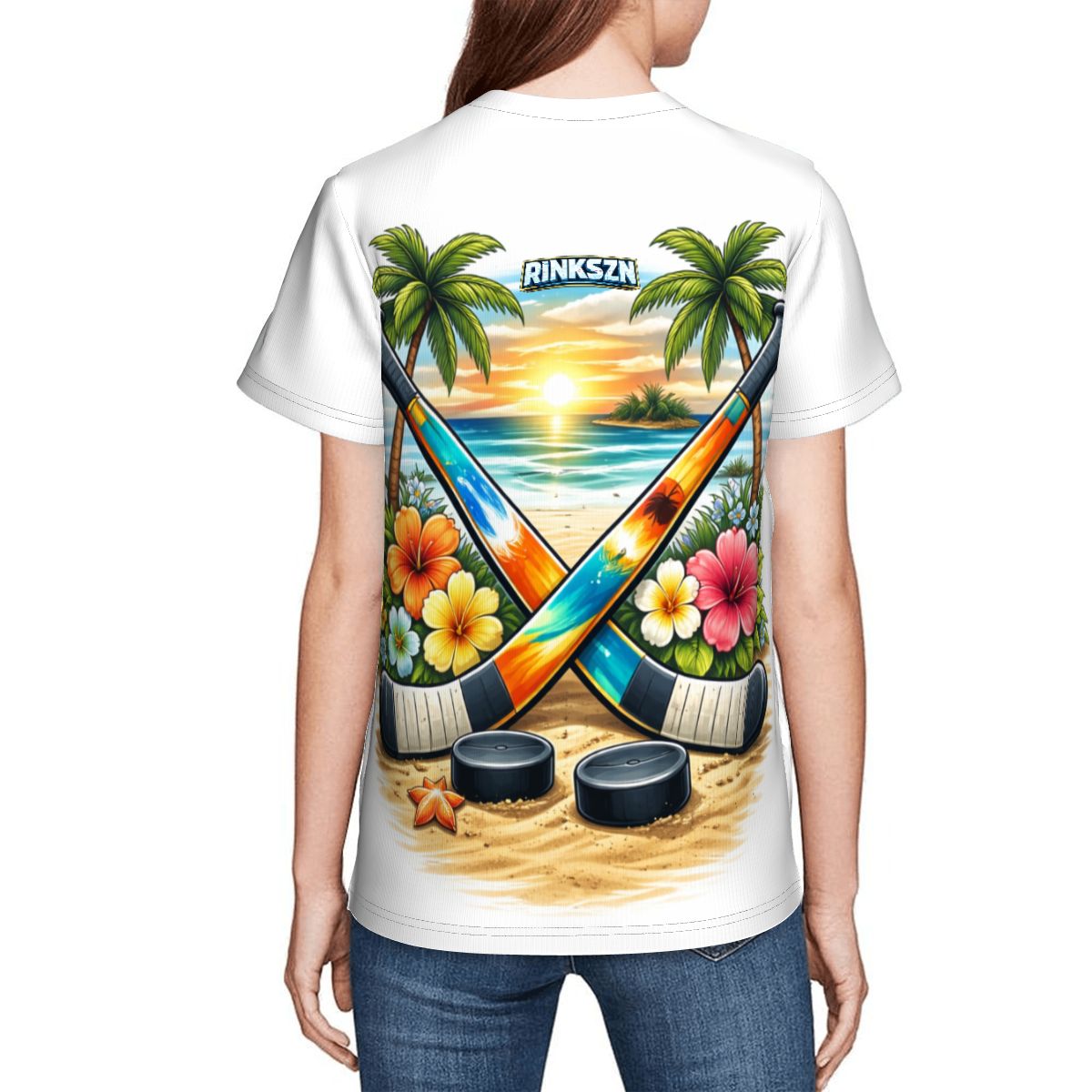 YOUTH AND YOUNG TEENS RINKSZN ALOHA HOCKEY T-SHIRT