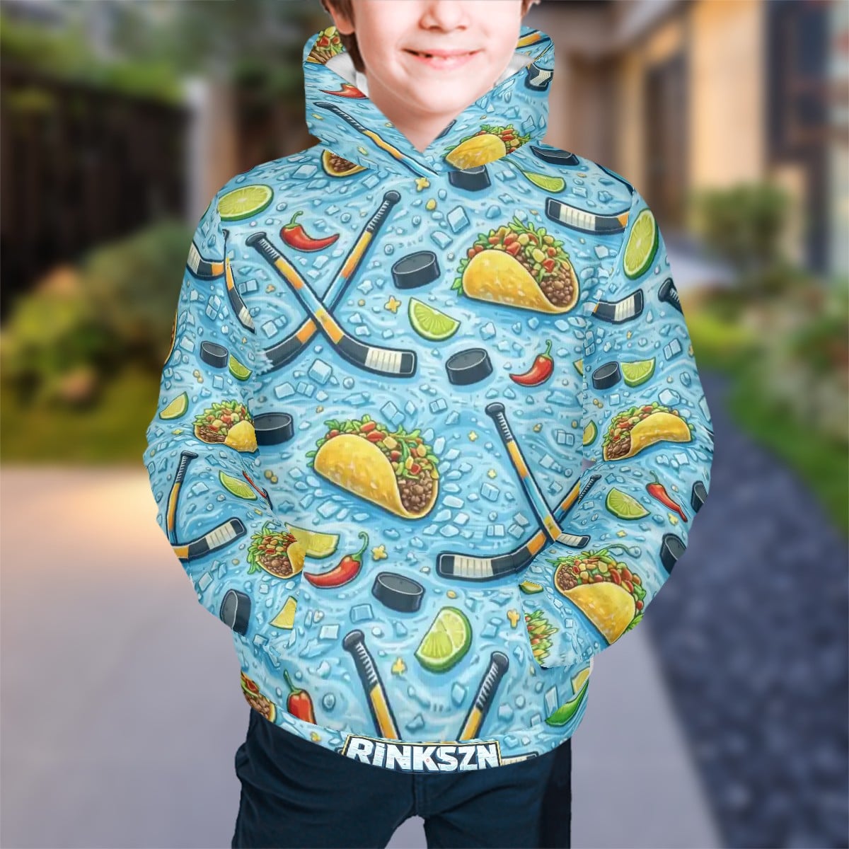 YOUTH RINKSZN TACO ABOUT HOCKEY HOODIE