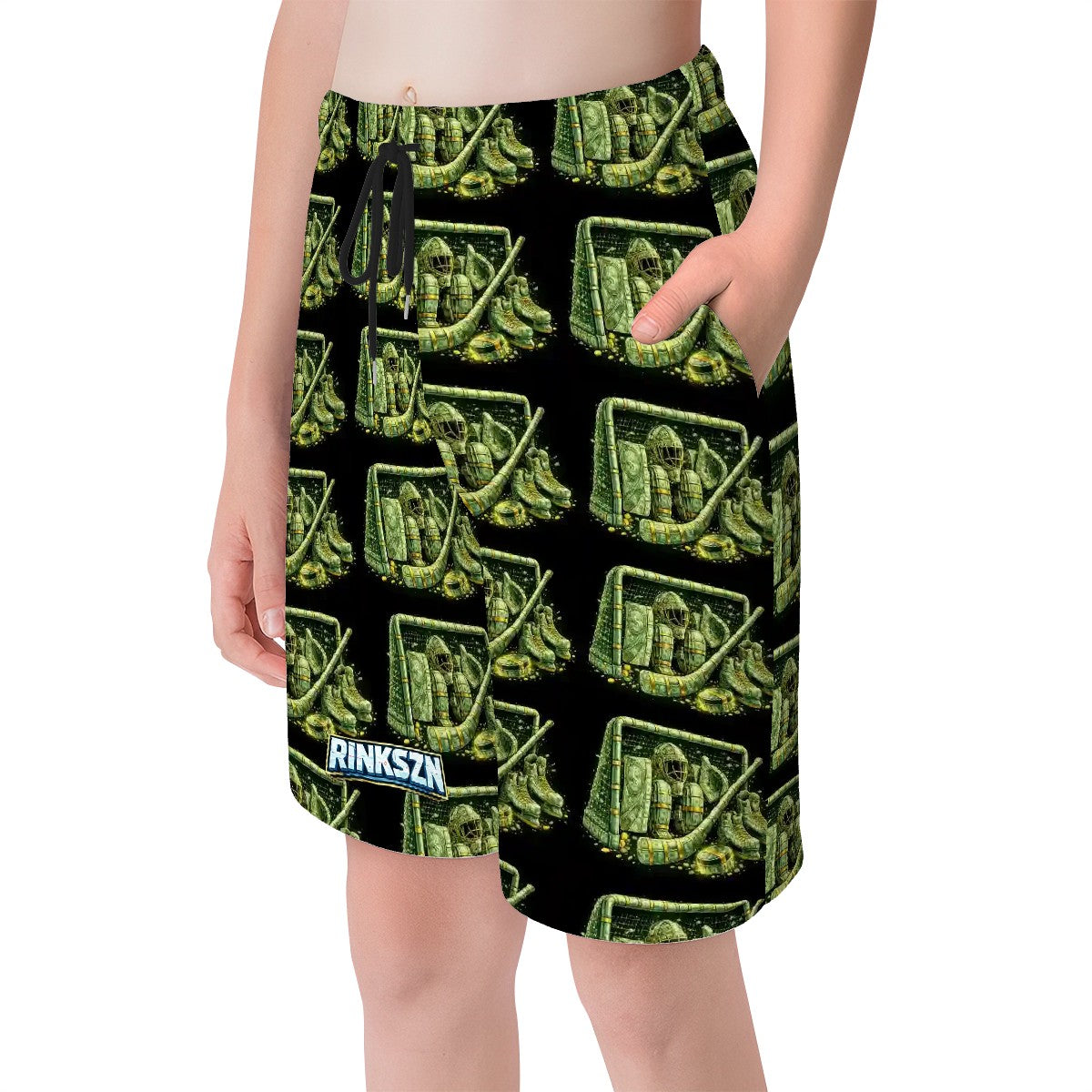 Youth and Young Teen Money Talk's Goalie Beach Shorts