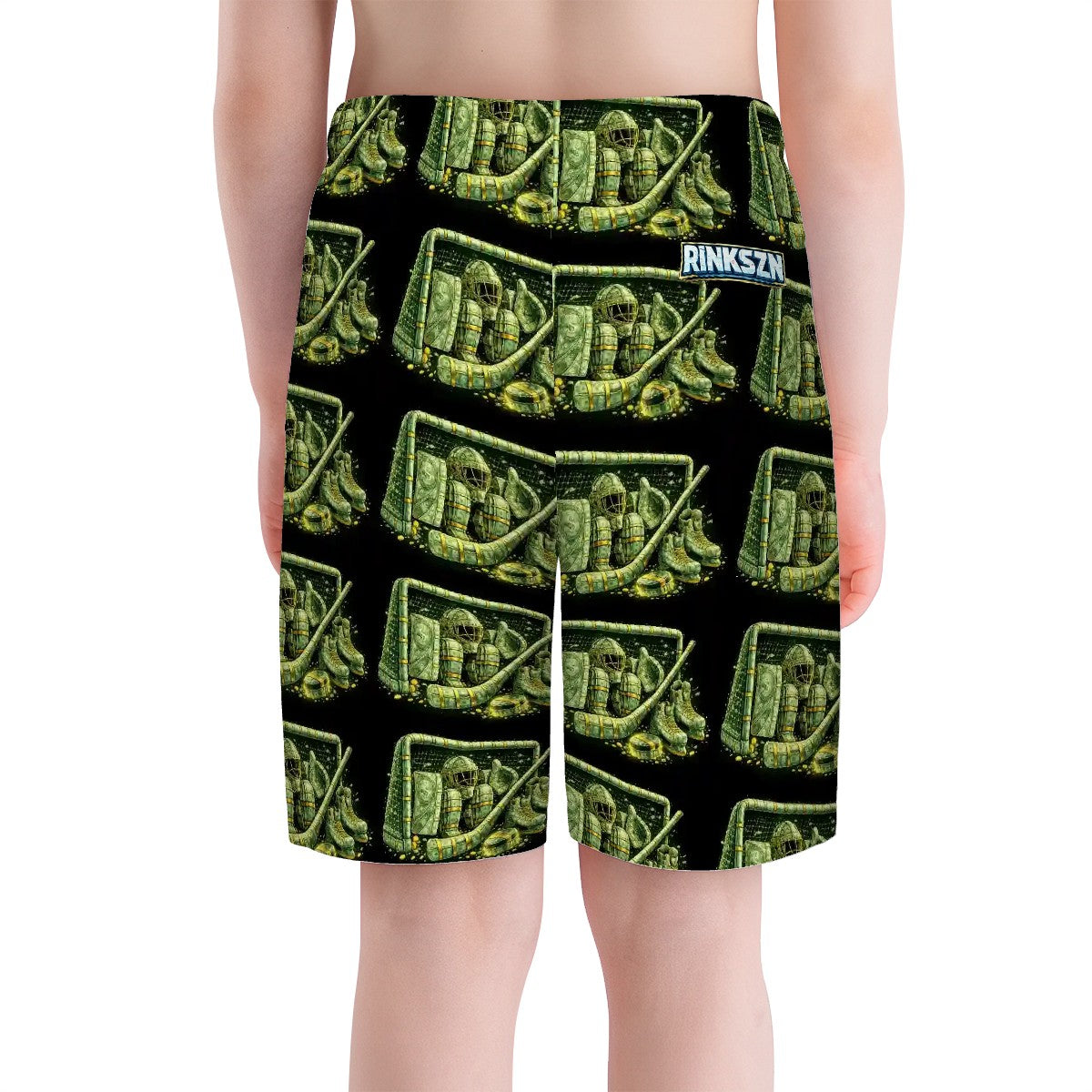 Youth and Young Teen Money Talk's Goalie Beach Shorts