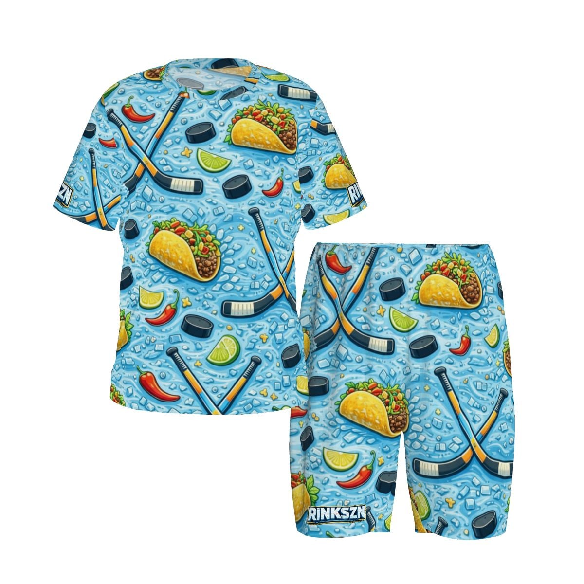 YOUTH AND YOUNG TEENS TACO ABOUT HOCKEY PAJAMA SET