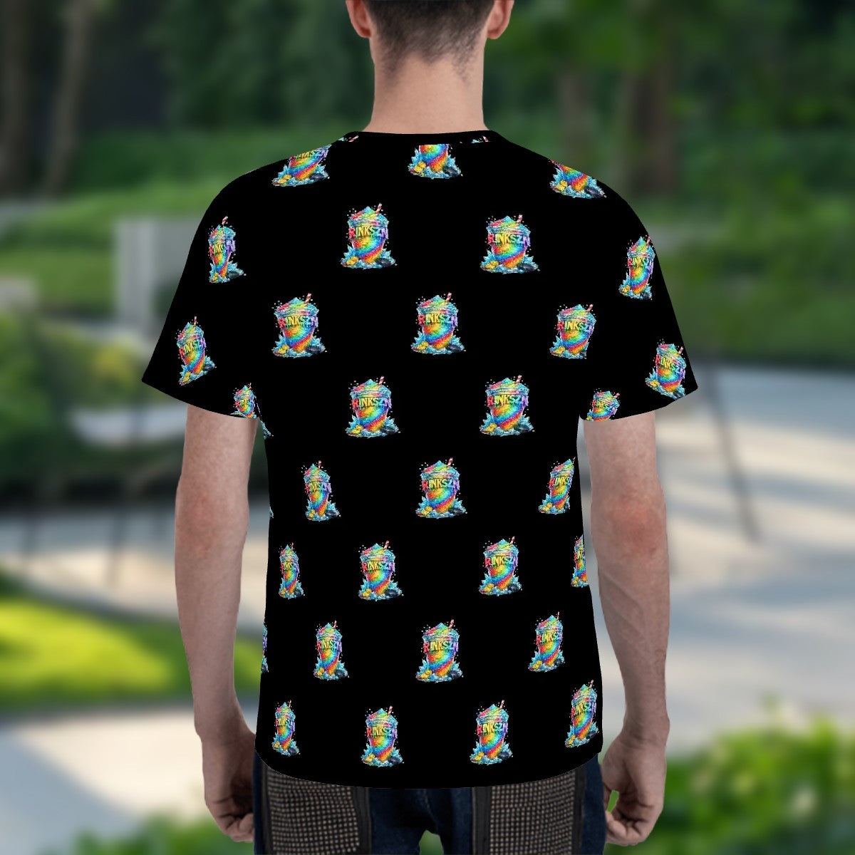 Young Teens and Men's RINKSZN ALL OVER SLUSHIE Crew Neck T-Shirt
