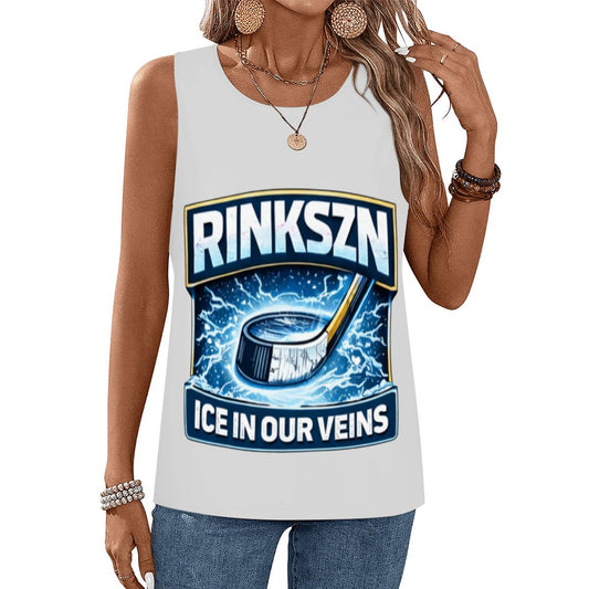 Young Teen and Women’s RINKSZN ICE IN OUR VEINS SLEEVELESS TANK