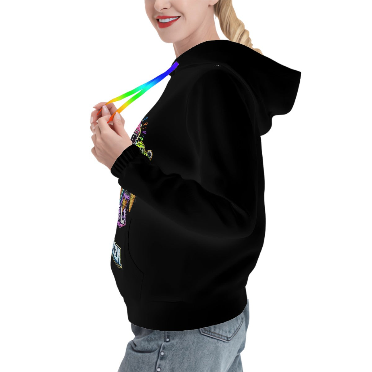 TEENS AND WOMENS RINKSZN GOALIE ICE CREAM HOODIE