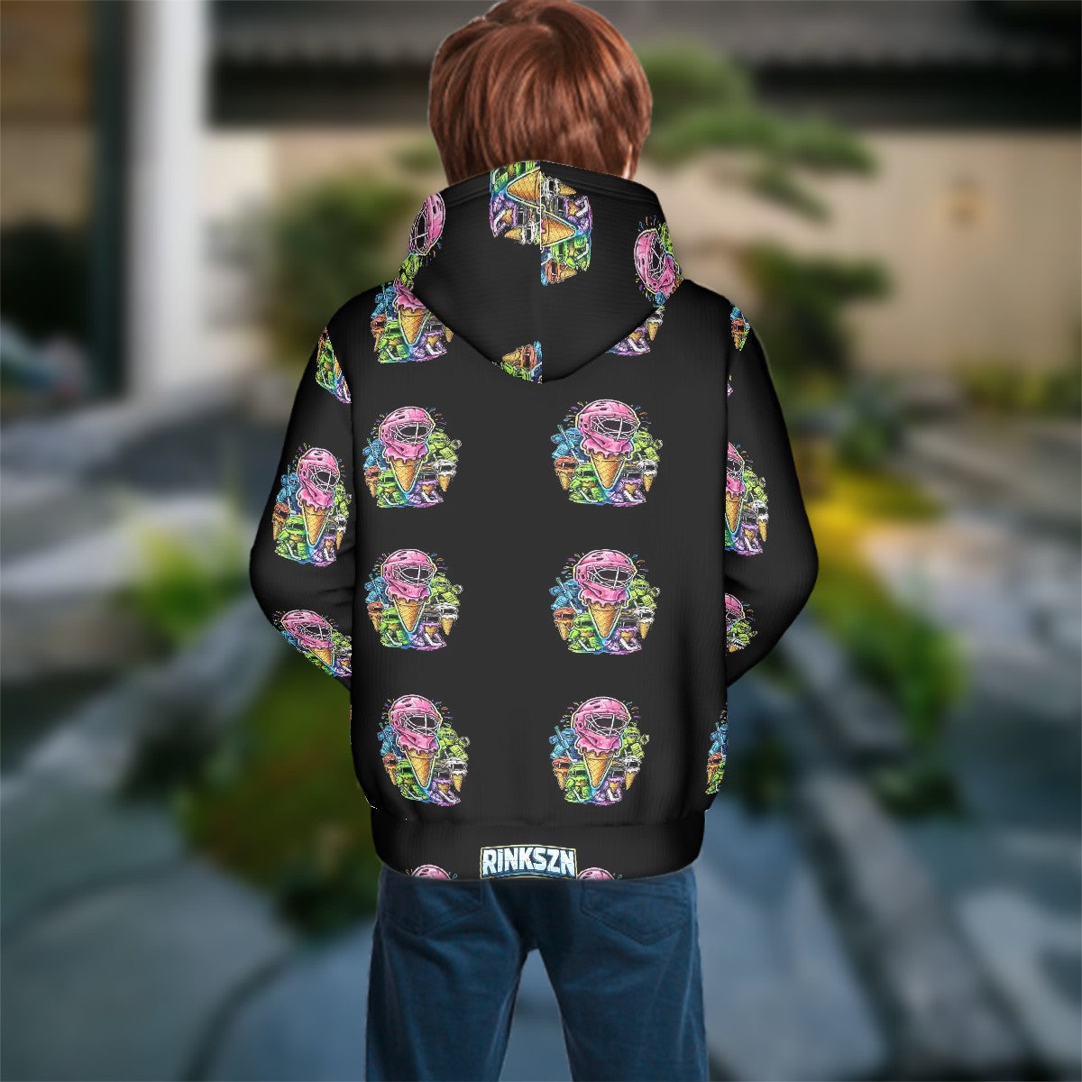 Youth RINKSZN ALL OVER PLAYER ICE CREAM HOODIE