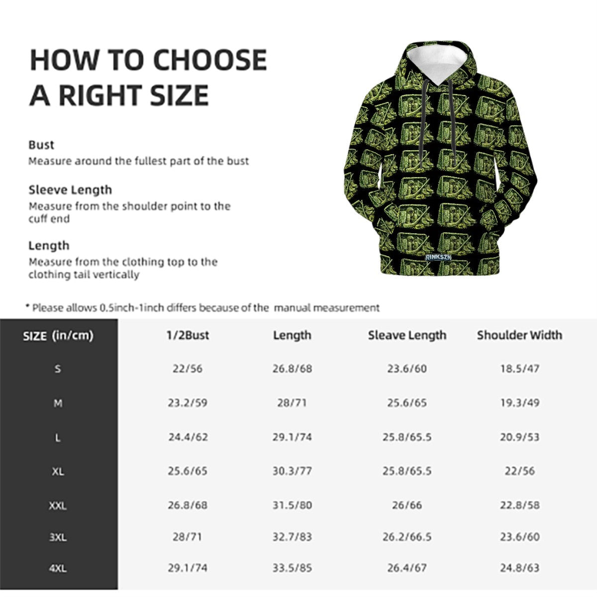 YOUNG TEENS AND MENS RINKSZN GOALIE MONEY TALKS HOODIE