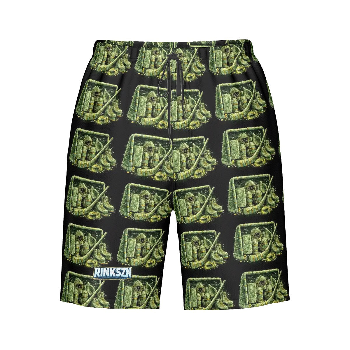 Teens and Men's Rinkszn Goalie Talks Money Beach Shorts