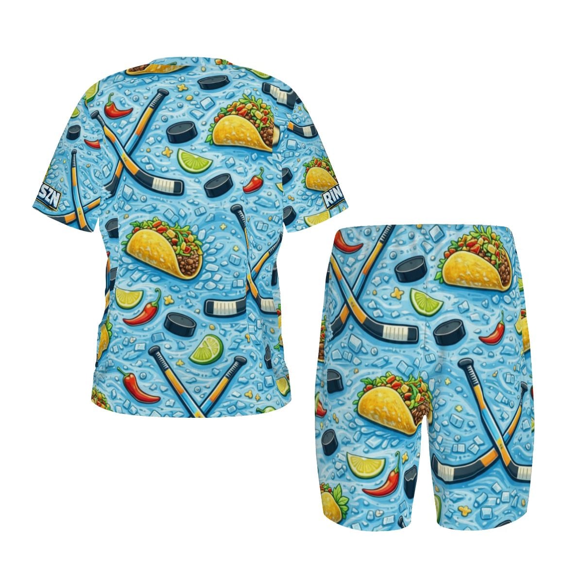 YOUTH AND YOUNG TEENS TACO ABOUT HOCKEY PAJAMA SET