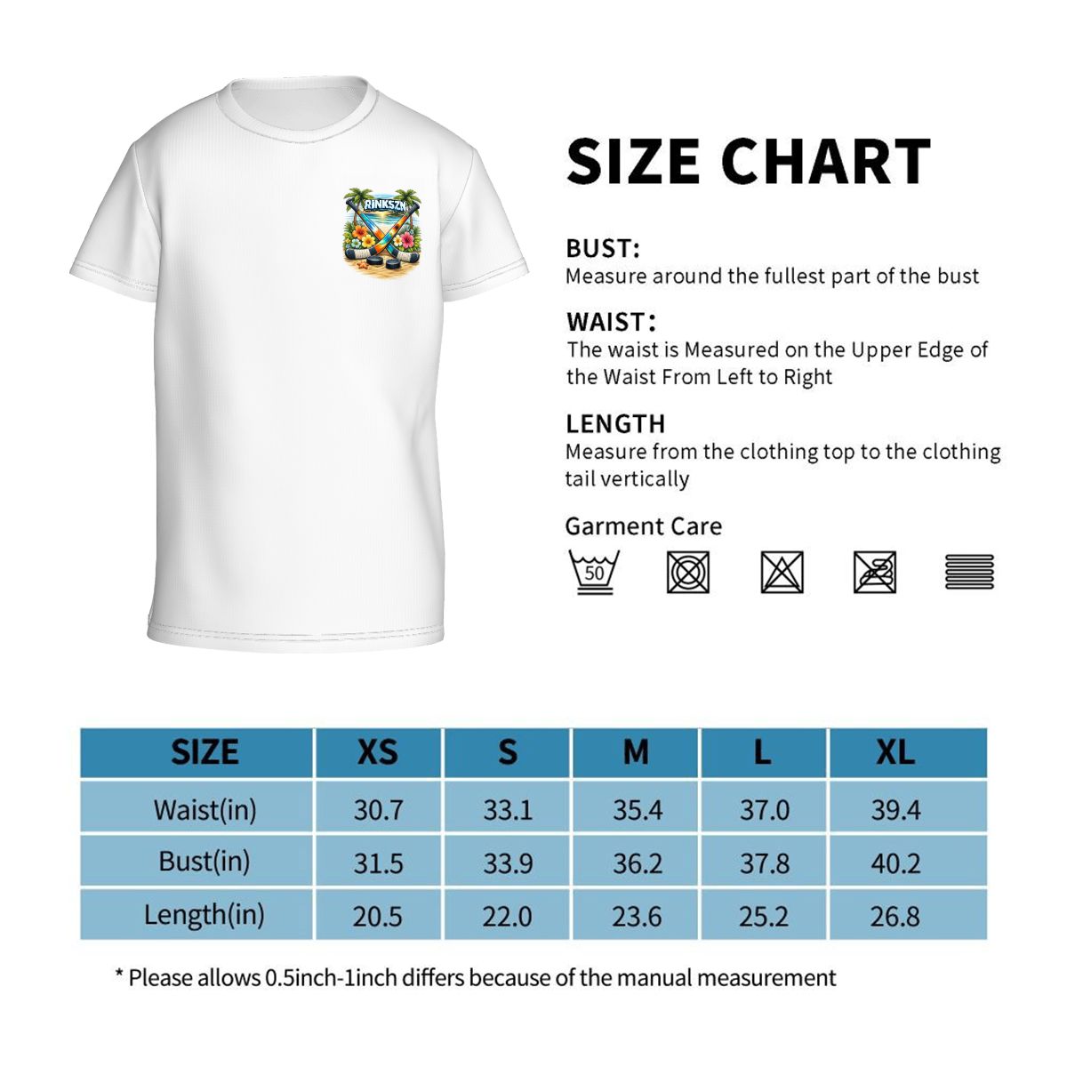 YOUTH AND YOUNG TEENS RINKSZN ALOHA HOCKEY T-SHIRT