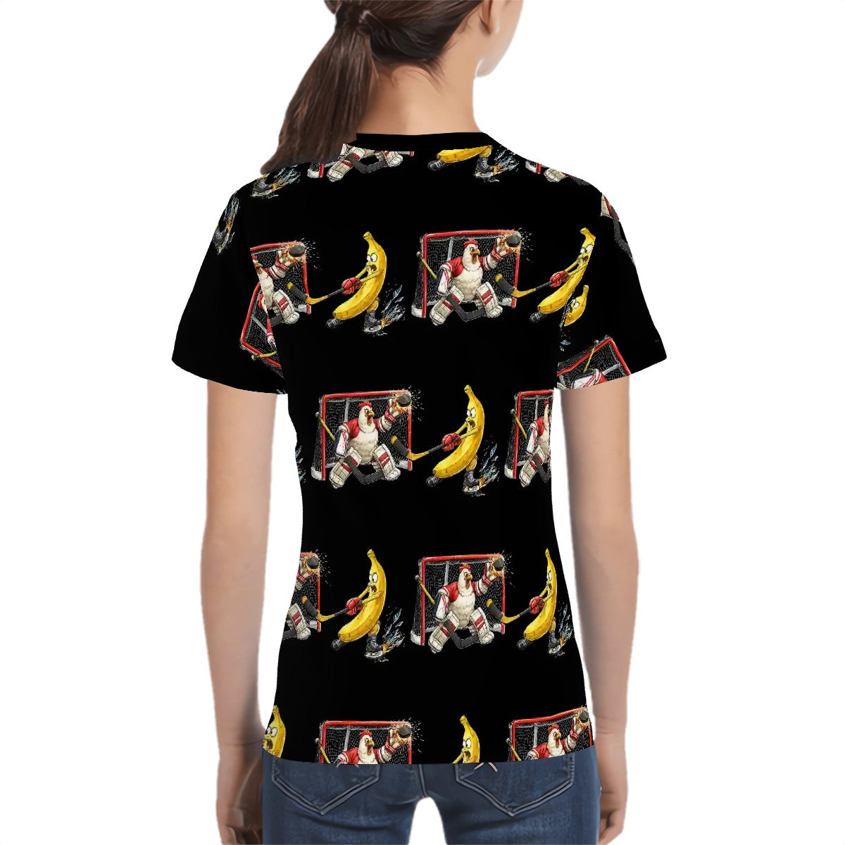 YOUTH and Young Teen's, RINKSZN ALL OVER CHICKEN BANANA T-SHIRT